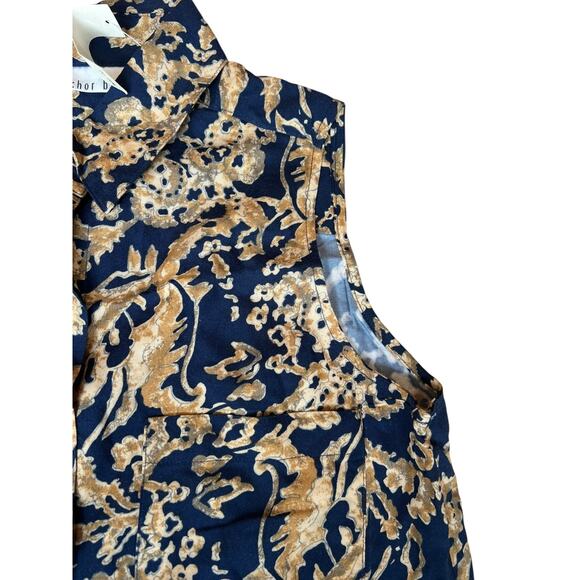 Anchor Blue 90s Women's Vintage Sleeveless Shirt Dress Size Small NEW - Picture 8 of 9